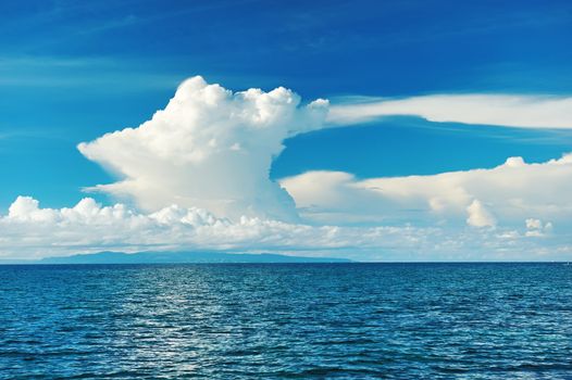 Sky above sea at Bohol, Philippines