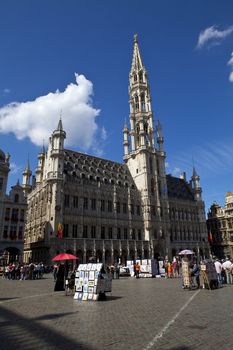 Brussels Town Hall situated on Grand Place.