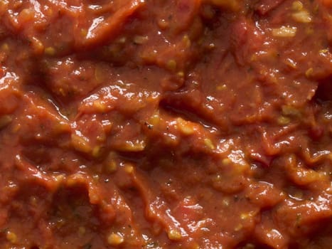 close up of tomato sauce food background