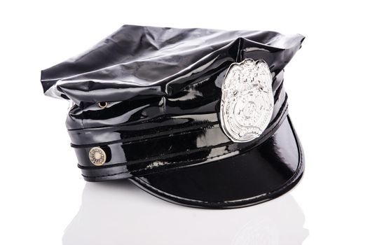 Police accessories isolated on white