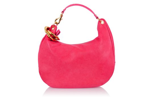 Elegant woman bag isolated on white