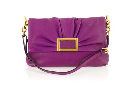Elegant woman bag isolated on white