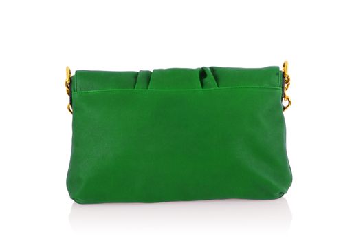 Elegant woman bag isolated on white