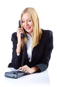 Businesswoman talking on the phone