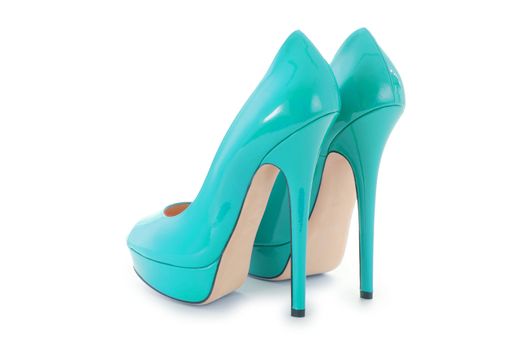 Woman shoes isolated on white