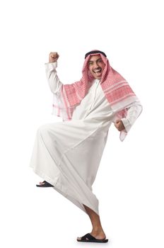 Arab man isolated on the white