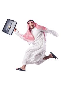 Arab man isolated on the white