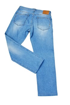 Pair of jeans isolated on the white