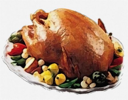 Turkey dinner for Thanksgiving Day