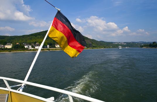 Boat trip taking in the beautiful scenery on the Rhine in Germany.