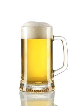 Beer glass isolated on white