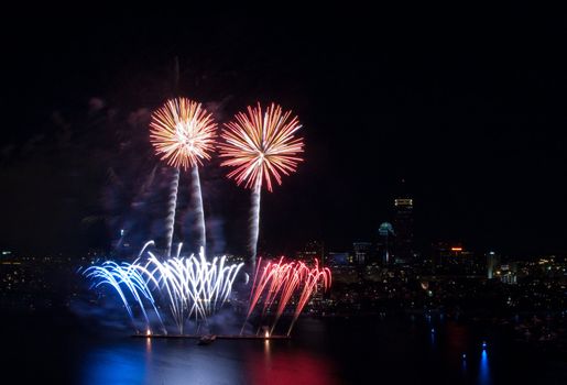 The 4th of July celebration in Boston, Massachusetts