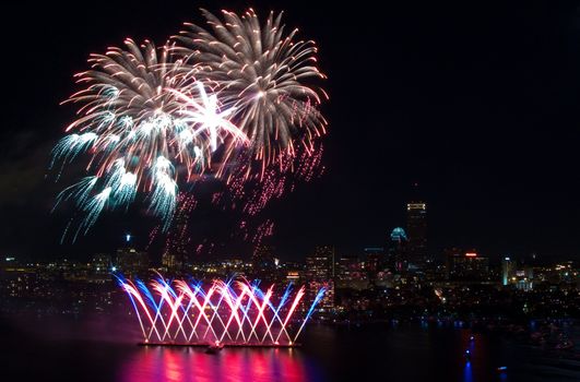 The 4th of July celebration in Boston, Massachusetts