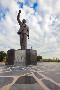 Nelson Mandela Statue outside Victor-Verster Prison