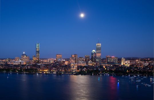 Boston's Back Bay and Cambridge on the Charles River