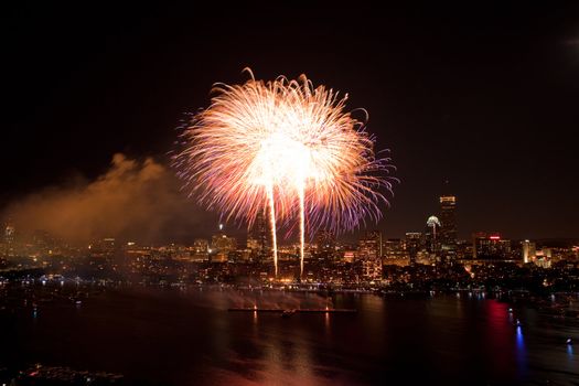 The 4th of July celebration in Boston, Massachusetts