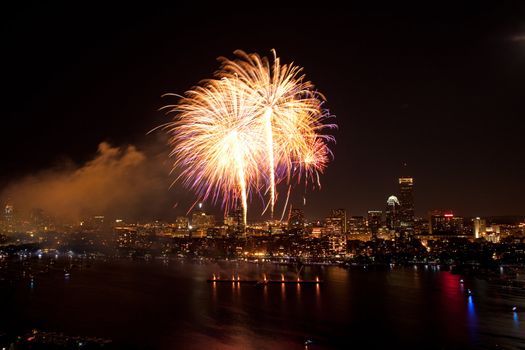 The 4th of July celebration in Boston, Massachusetts