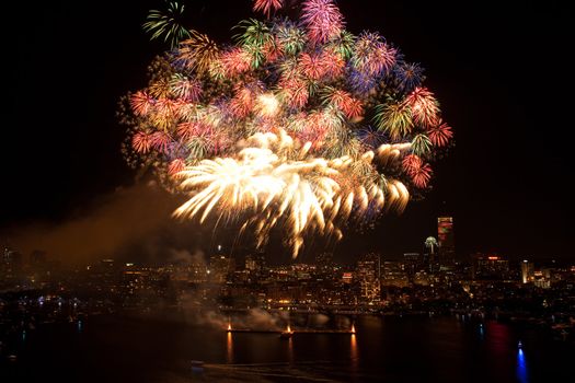 The 4th of July celebration in Boston, Massachusetts