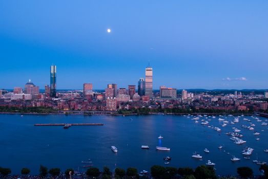 Boston's Back Bay and Cambridge on the Charles River