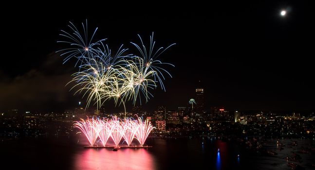 The 4th of July celebration in Boston, Massachusetts