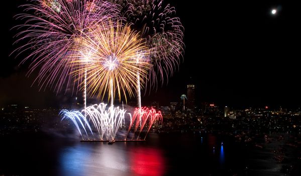 The 4th of July celebration in Boston, Massachusetts