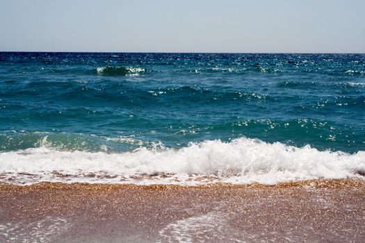 Waves at coast of the Black sea