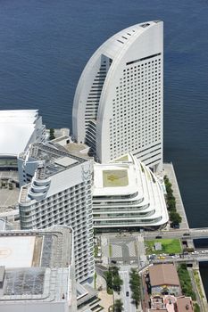 Yokohama Cityscape. No brand names or copyright objects.