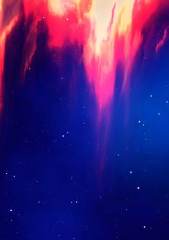 Far space being shone nebula as abstract background