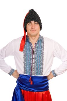 Young man in the Ukrainian national costume