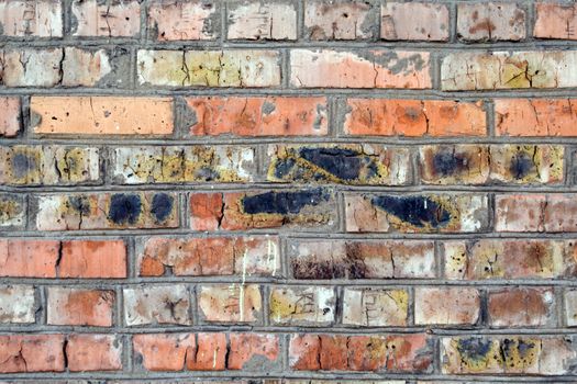 old wall from a red brick. background 1