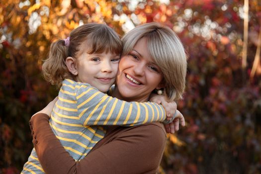 mother and daughter portrait