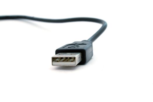 usb cable on a white background. isolated