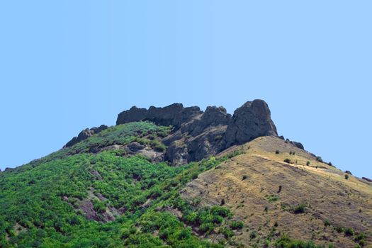 Mountains, the sky. Ukraine. Southern coast of Crimea.