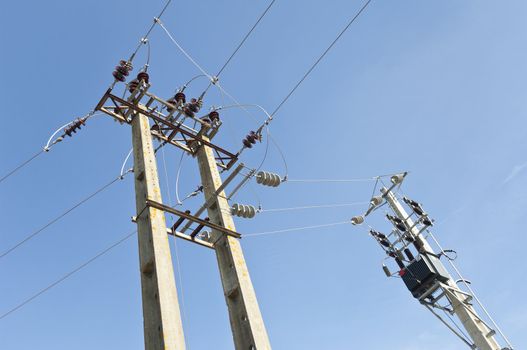 Branch of a medium voltage power line 