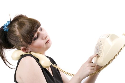 The mad housewife with phone. funny picture 4