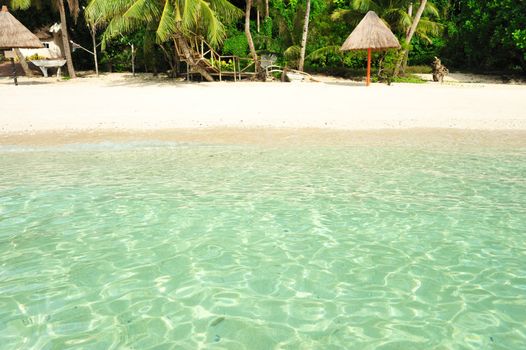 Beautiful wild beach at remote island, Philippines