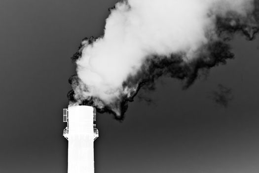 Smoke from a pipe. Inverted