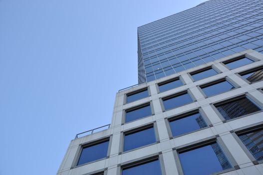 Close-up shooting modern business building 