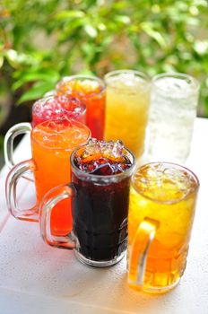 traditional thai drink,fruit and herbal cold drink