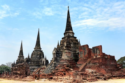 Old Siam Temple of Ayutthaya, Thailand (UNESCO word heritage)