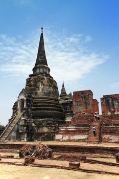 Old Siam Temple of Ayutthaya, Thailand (UNESCO word heritage)