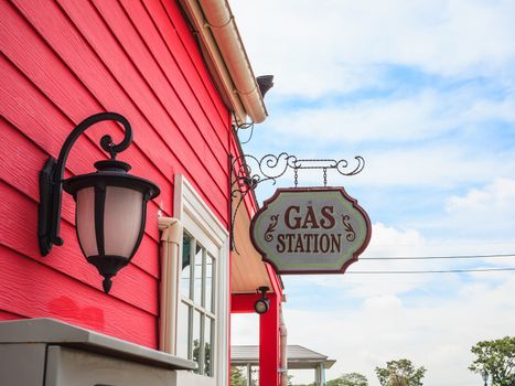 Gas station sign