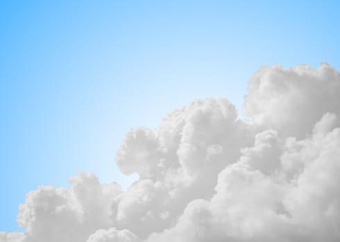 Blue sky and cloud background