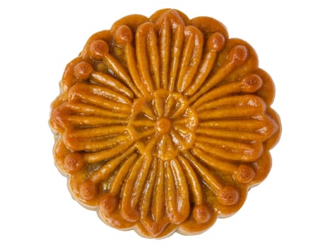 Chinese moon cake, top view