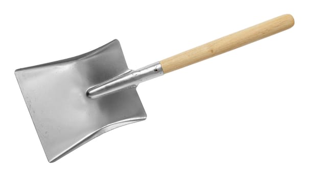 Shovel on white background