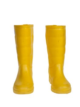 rubber boot yellow color