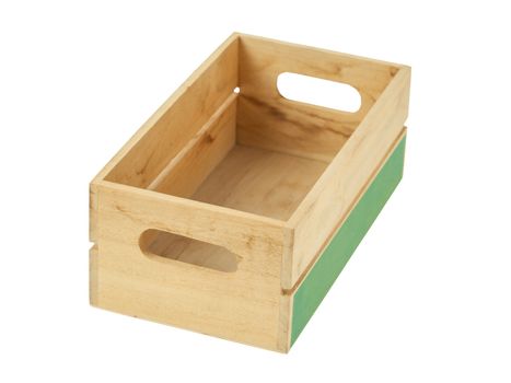 empty wooden crate