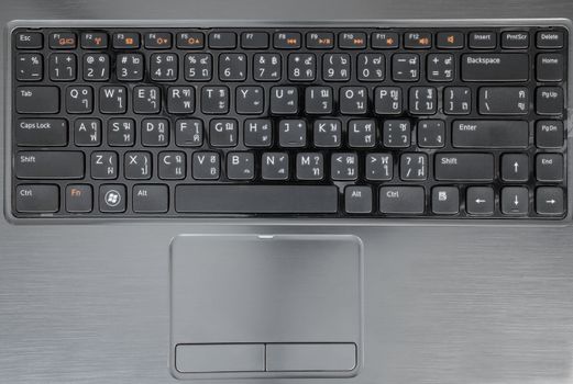 keyboard close up,top view
