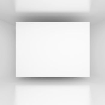 3d Illustration of White Abstract Background
