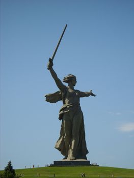 Motherland statue in Volgograd Russia